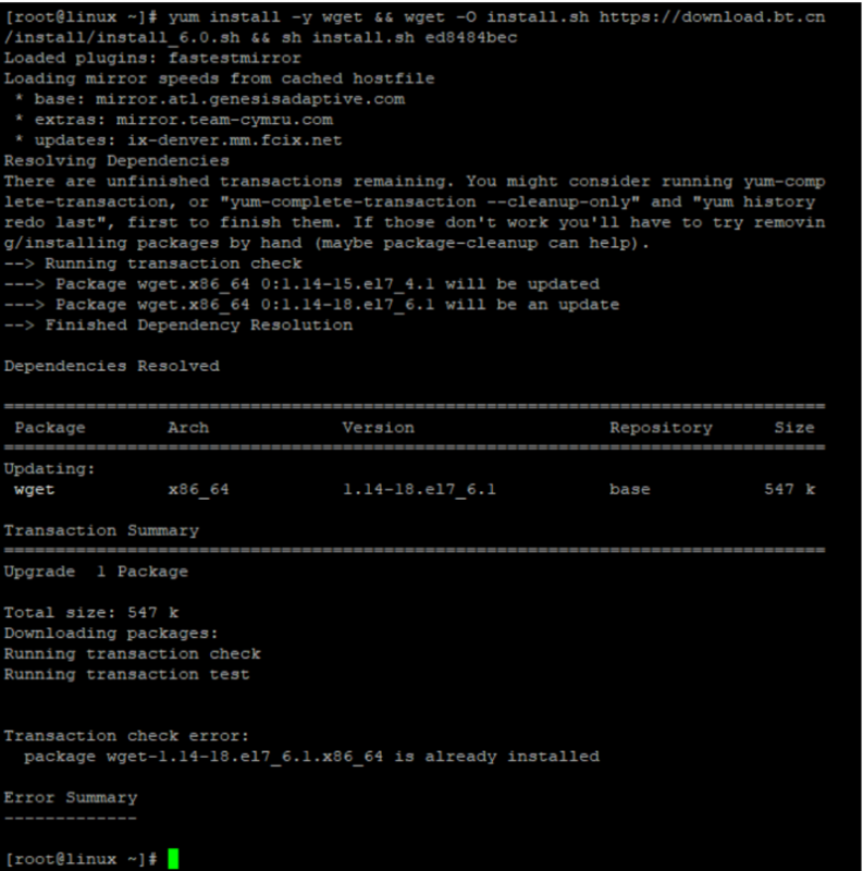 wget命令安裝 ：Package wget-1.14-18.el7_6.1.x86_64 already installed and latest version - 小浪云數(shù)據(jù)