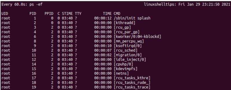 在Linux服務器中使用Watch定期運行命令？